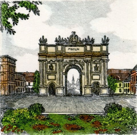 Potsdam, Brandenburger Tor,klein