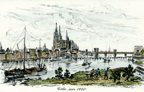Köln, Cöln um 1850