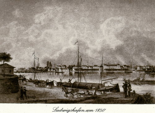 Ludwigshafen, um 1850