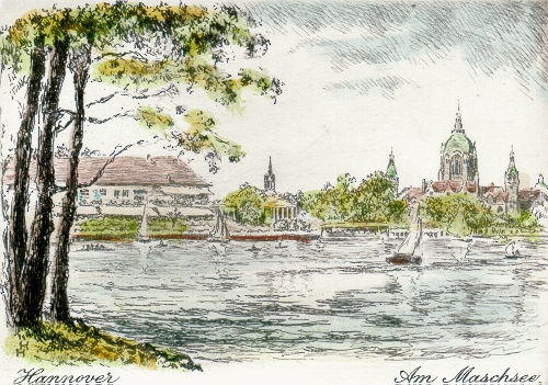 Hannover, Neues Rathaus am Maschsee
